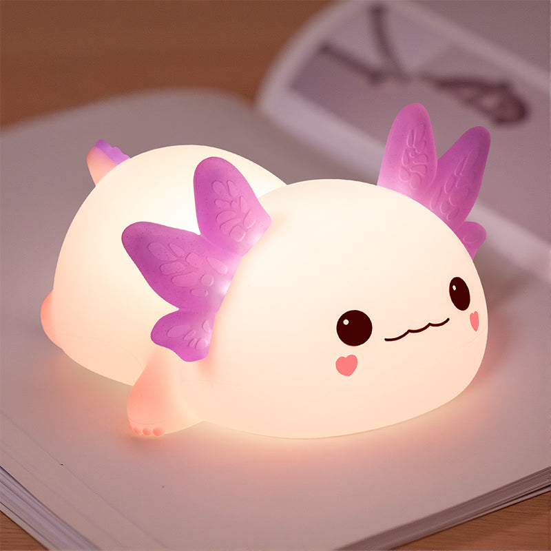 MeWaii® 2025 Limited Version Axolotl Squishy Silicone Night Light - Perfect Gift 🎁