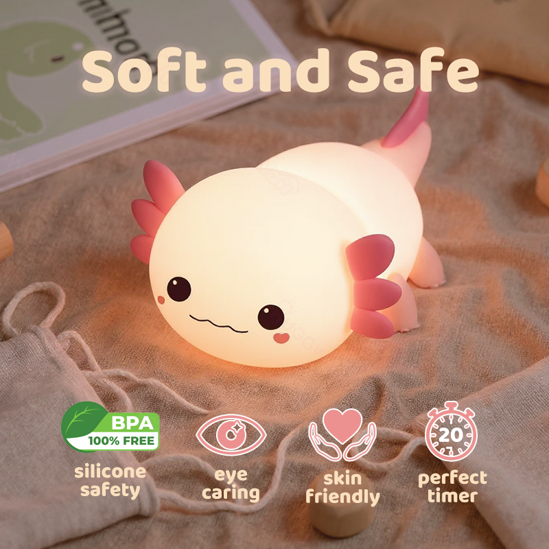 MeWaii® Axolotl Cute Squishy Night Light - Perfect Gift 🎁