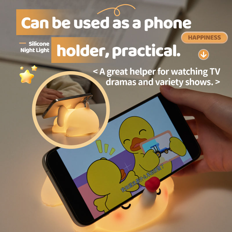 MeWaii® Squishy Silicone Love Elephant LED Night Light - Perfect Gift for Kids and Girls