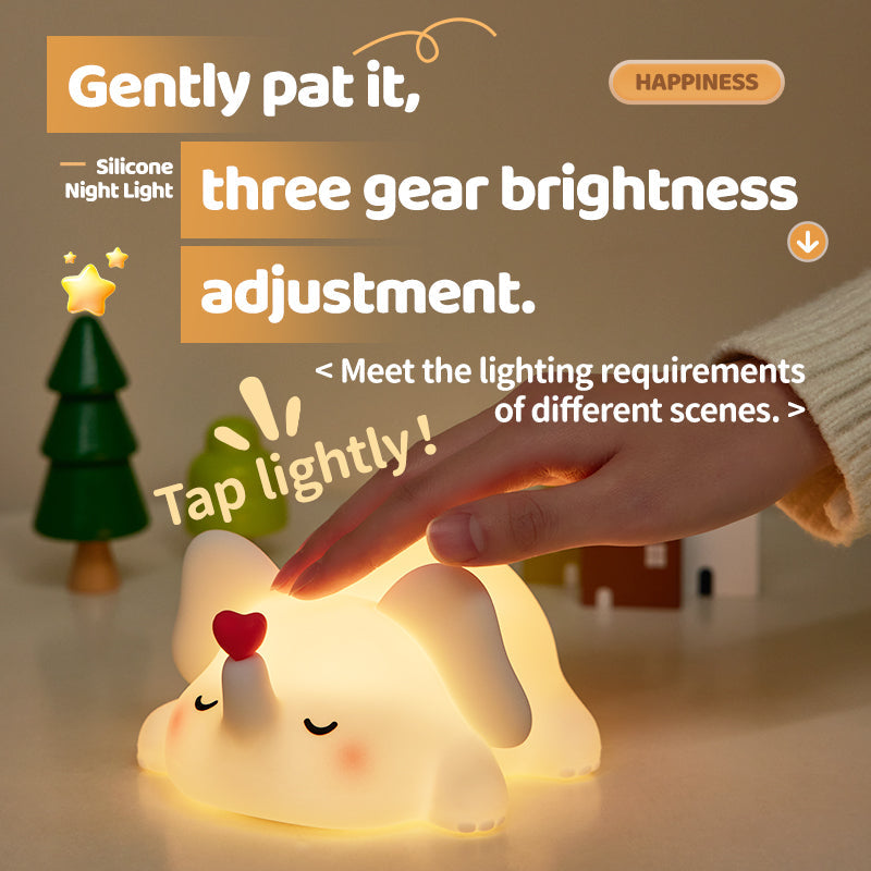 MeWaii® Squishy Silicone Love Elephant LED Night Light - Perfect Gift for Kids and Girls