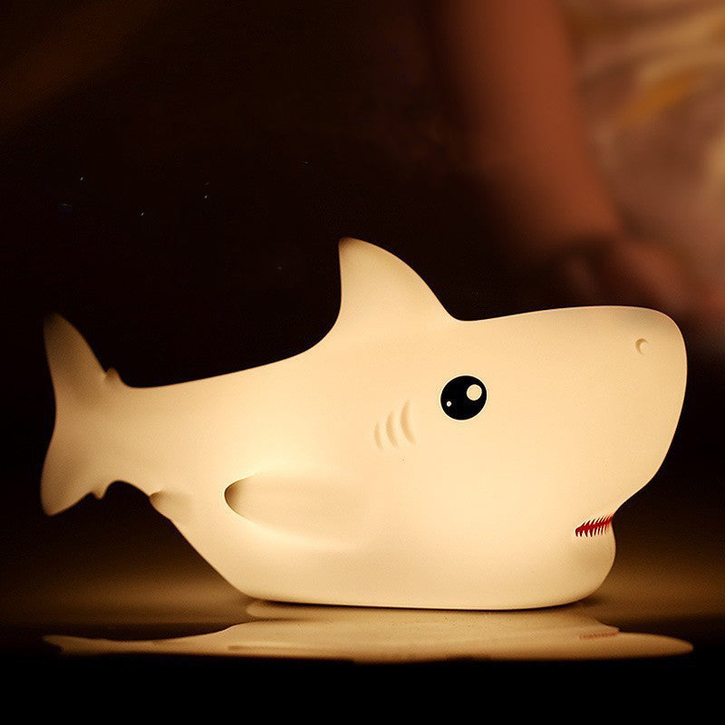 MeWaii® Squishy Silicone Shark LED Night Light - Perfect Gift for Kids and Girls