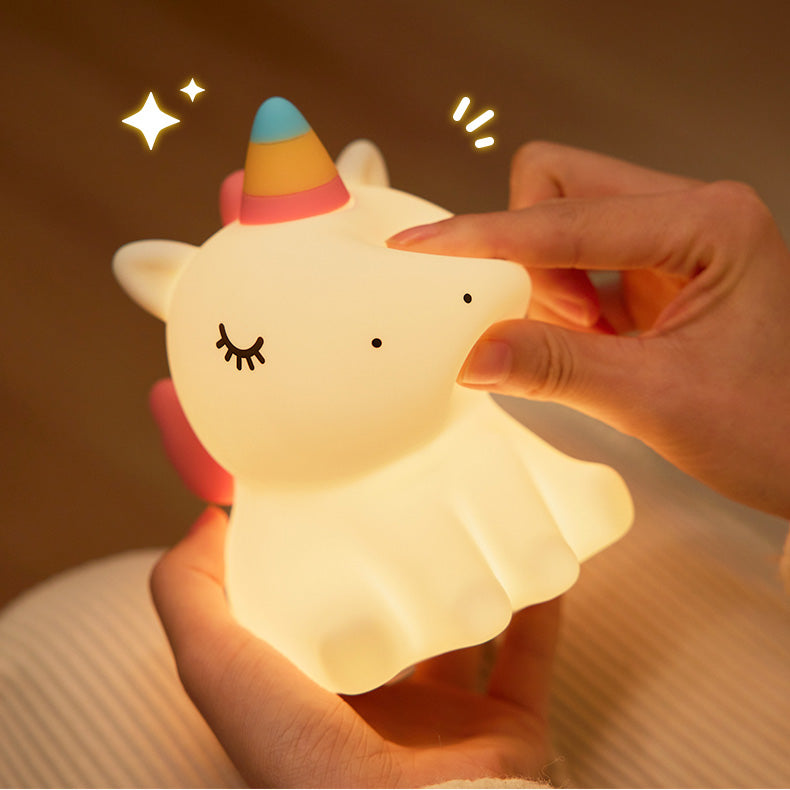 MeWaii® Unicorn Night Light LED Squishy Tap Lamp Best Gift for Baby and Girl