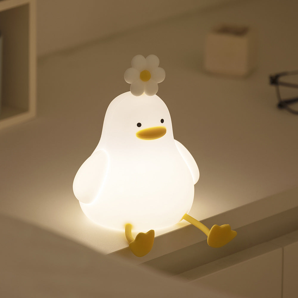 MeWaii® Cute Duck LED Squishy Night Light For Gift USB Rechargeable Duck Lamp