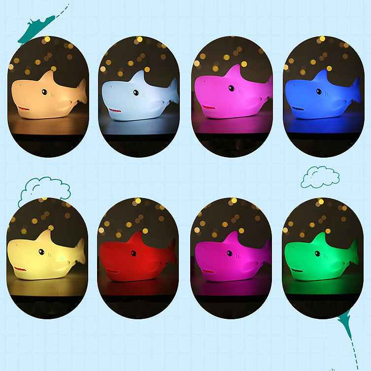 MeWaii® Squishy Silicone Shark LED Night Light - Perfect Gift for Kids and Girls