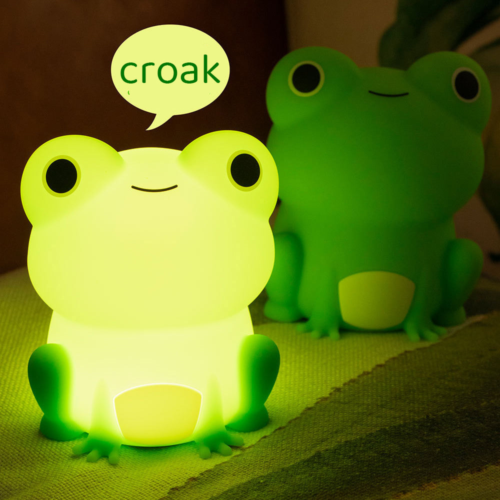 MeWaii® Squishy Silicone Peculiar Frog LED Night Light - Perfect Gift for Kids and Girls