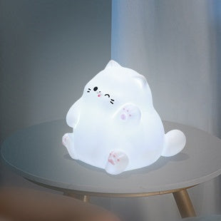 MeWaii® Squishy Silicone Waving Cat LED Night Light - Perfect Gift for Kids and Girls