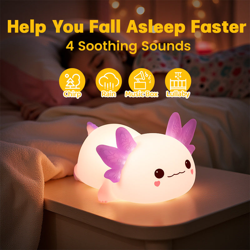 MeWaii® 2025 Limited Version Axolotl Squishy Silicone Night Light - Perfect Gift 🎁