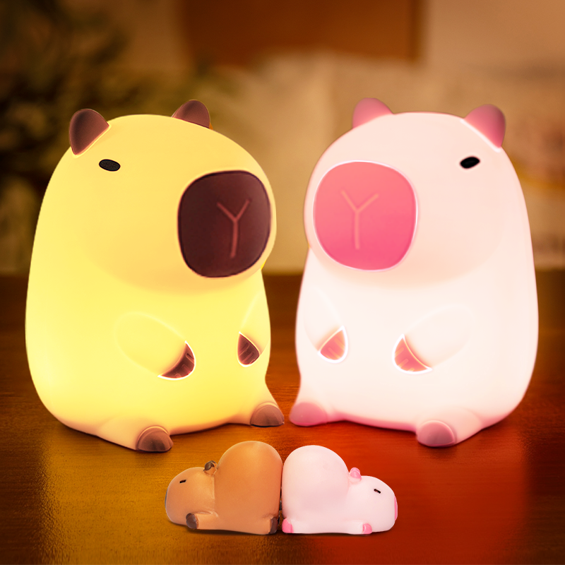 MeWaii® Capybara Pairing Squishy Night Light - Perfect Gift for Kids and Girls