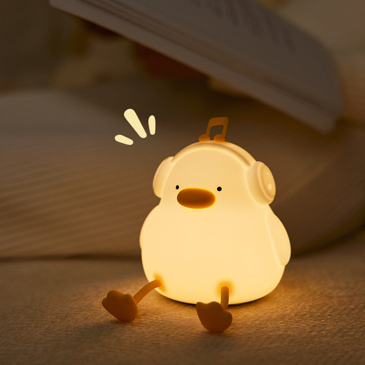 MeWaii® Cute Duck LED Squishy Night Light For Gift USB Rechargeable Duck Lamp