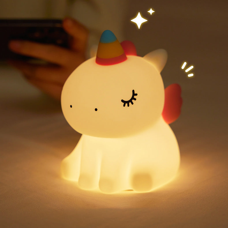 MeWaii® Unicorn Night Light LED Squishy Tap Lamp Best Gift for Baby and Girl