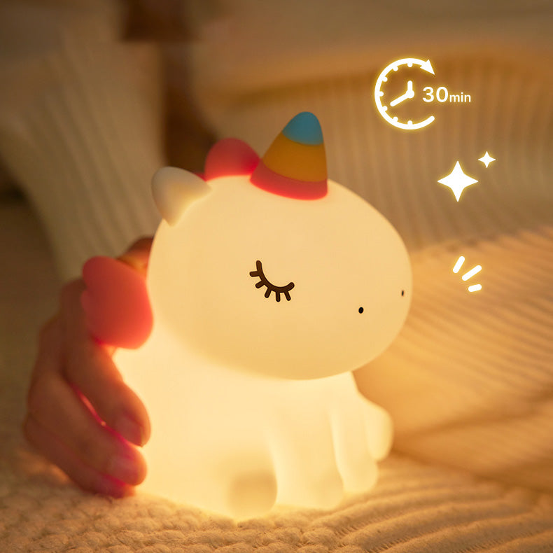 MeWaii® Unicorn Night Light LED Squishy Tap Lamp Best Gift for Baby and Girl