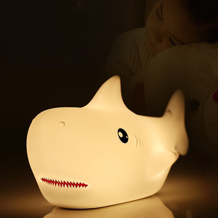 MeWaii® Squishy Silicone Shark LED Night Light - Perfect Gift for Kids and Girls