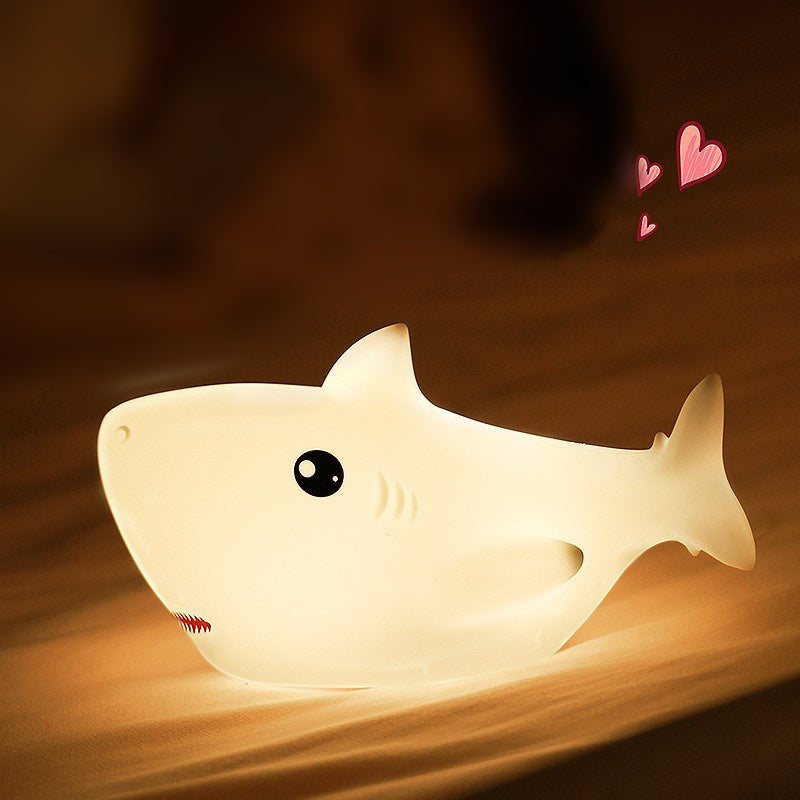 MeWaii® Squishy Silicone Shark LED Night Light - Perfect Gift for Kids and Girls