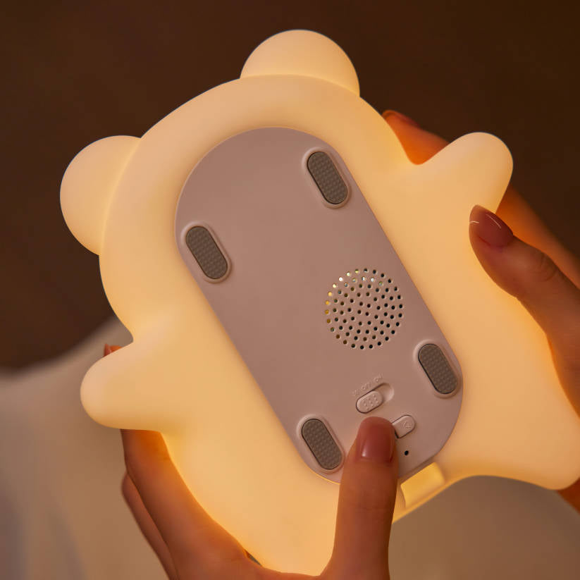 MeWaii® Breathing Bear Snuggly Squishy Silicone Sleeping Companion Sound LED Night Light Perfect Gift