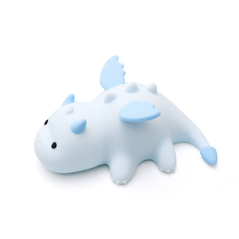 MeWaii® Squishy Silicone Cute Baby Dragon LED Night Light - Perfect Gift for Kids and Girls