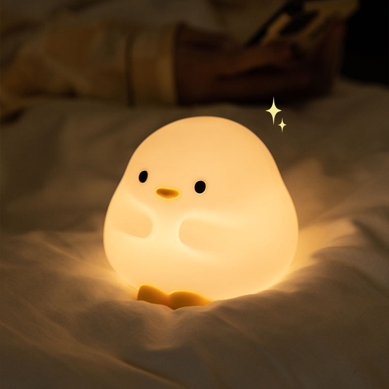 MeWaii® Cute Duck LED Squishy Night Light For Gift USB Rechargeable Duck Lamp